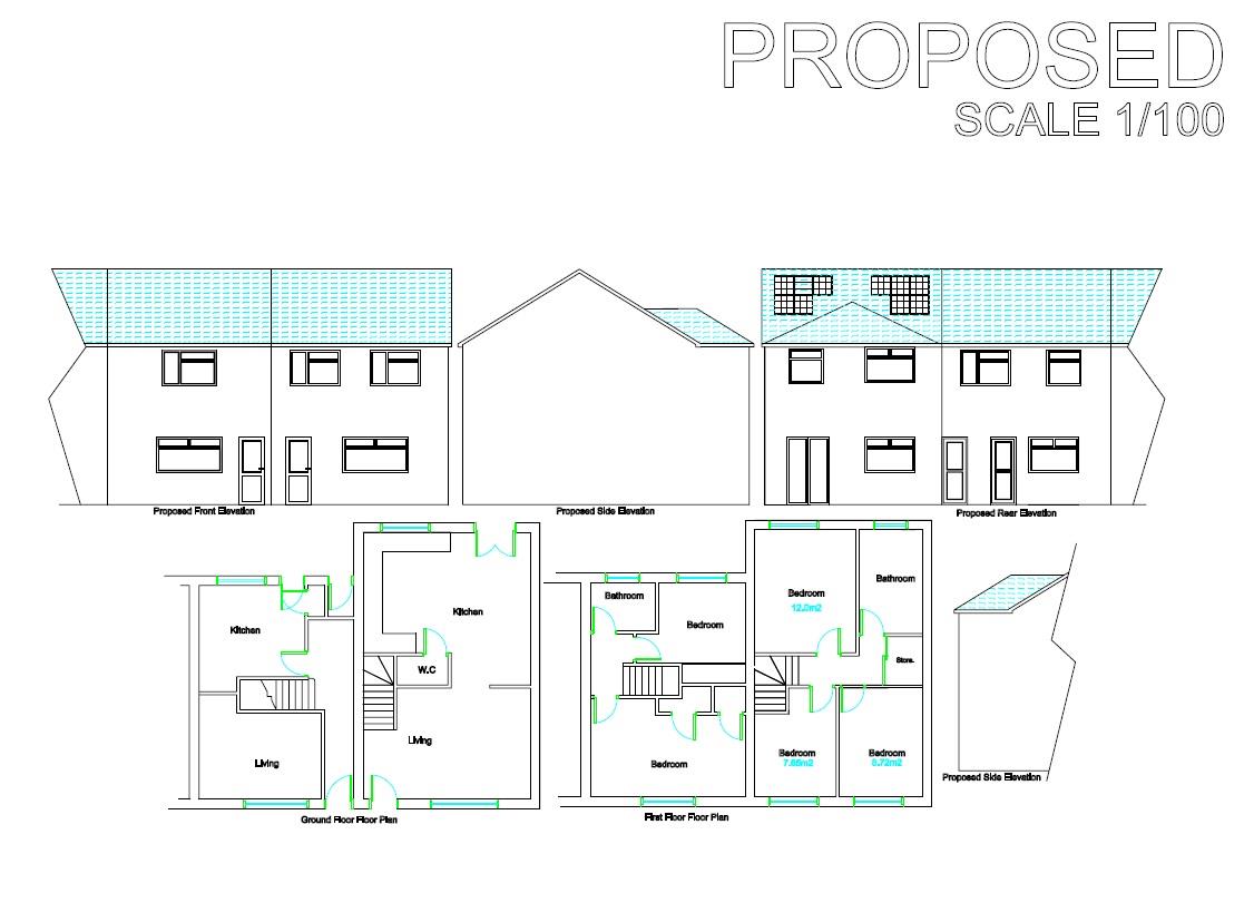 Floorplans For HOUSE + 2 PLOTS - WITHYWOOD
