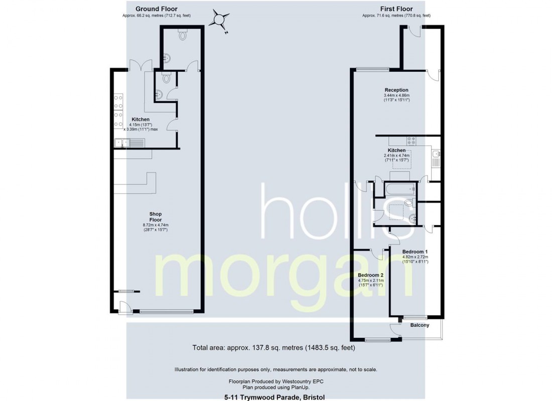 Floorplan for MIXED USE INVESTMENT - STOKE BISHOP