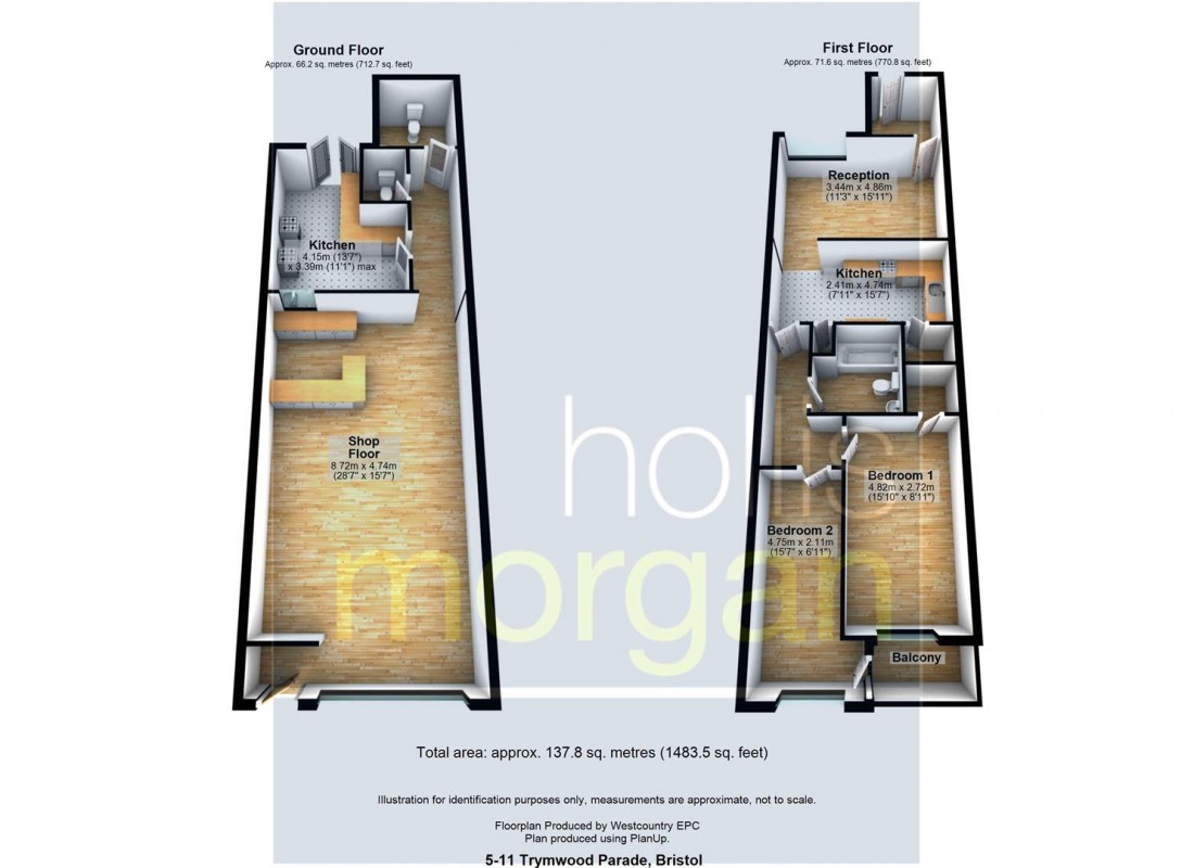 Floorplan for MIXED USE INVESTMENT - STOKE BISHOP