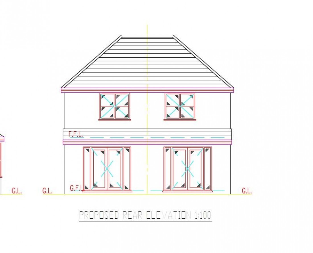 Floorplan for PLANNING GRANTED - 2 X 2 BED HOUSES
