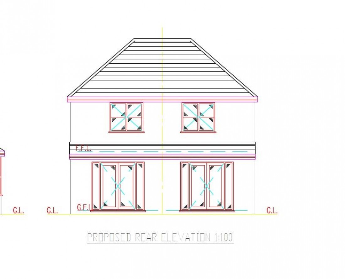 Floorplan for PLANNING GRANTED - 2 X 2 BED HOUSES