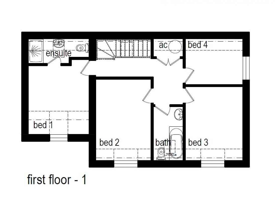 Floorplan for PLANNING GRATED - DETACHED 4 BED