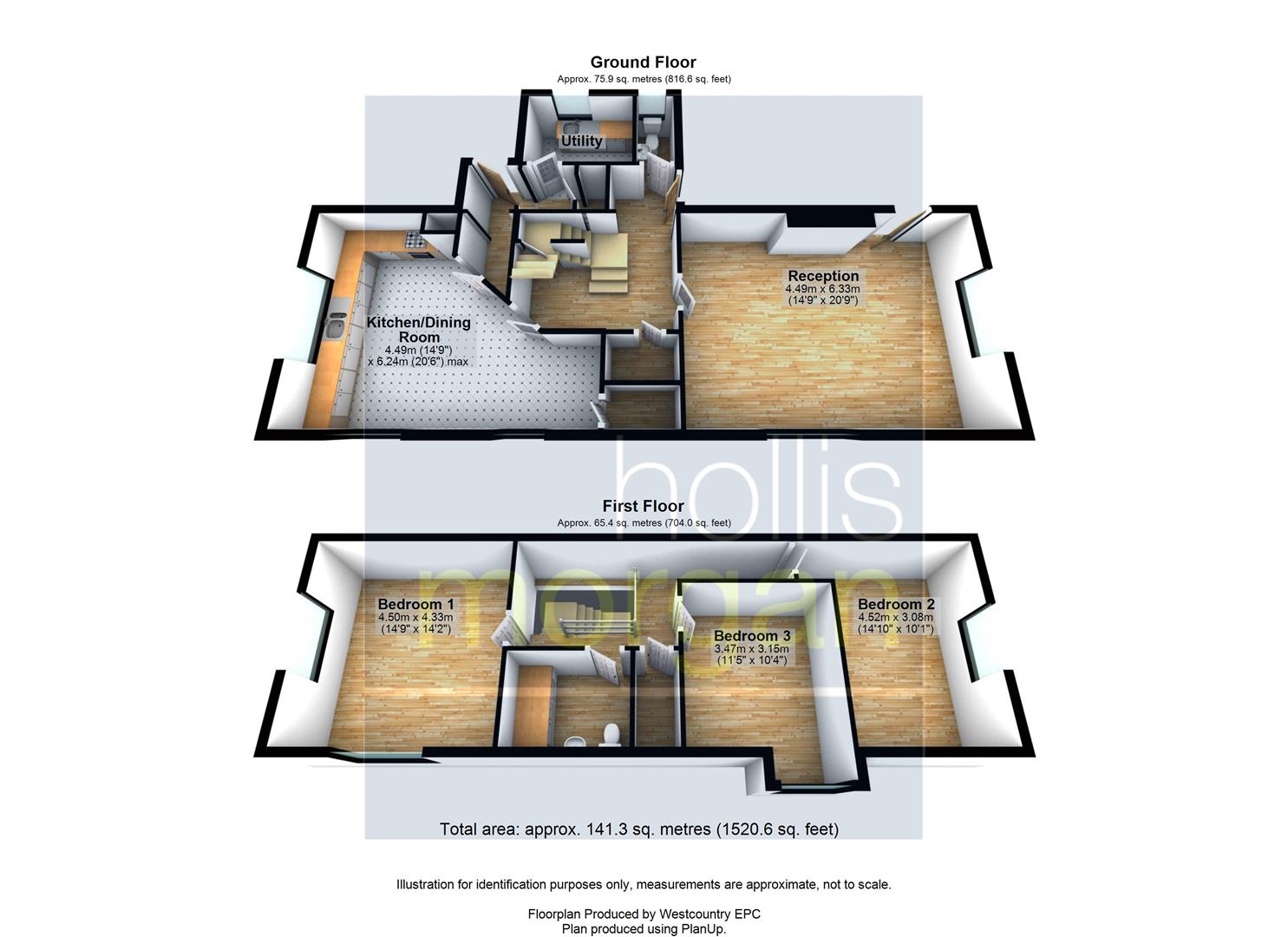 Floorplans For DETACHED HOUSE - CENTRAL WRINGTON LOCATION