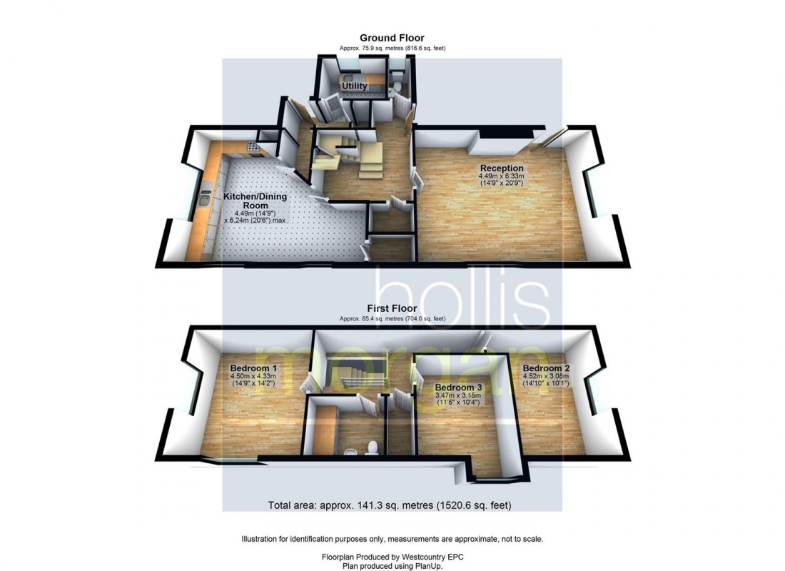 Floorplan for DETACHED HOUSE - CENTRAL WRINGTON LOCATION