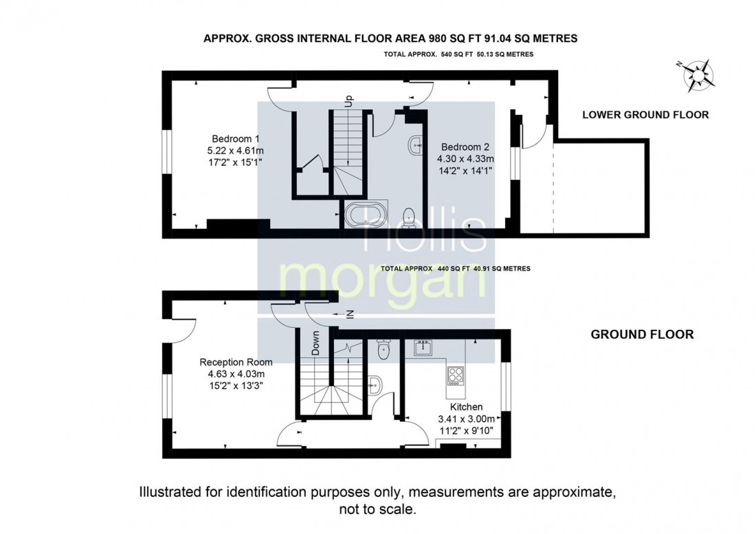 Floorplan for Garden Maisonette, St. Pauls Road, Clifton