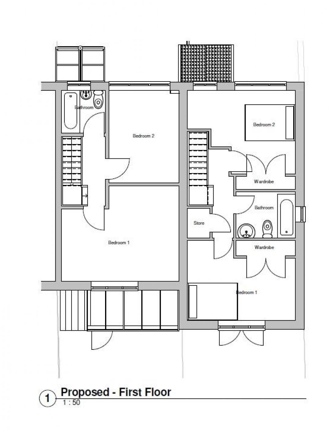 Floorplan for PLANNING GRANTED - 2 BED - KINGSWOOD
