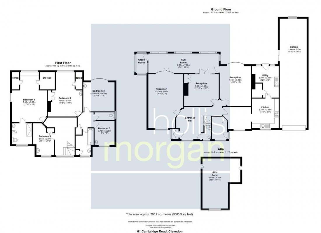 Floorplan for DETACHED 1930'S  CLEVEDON GEM!