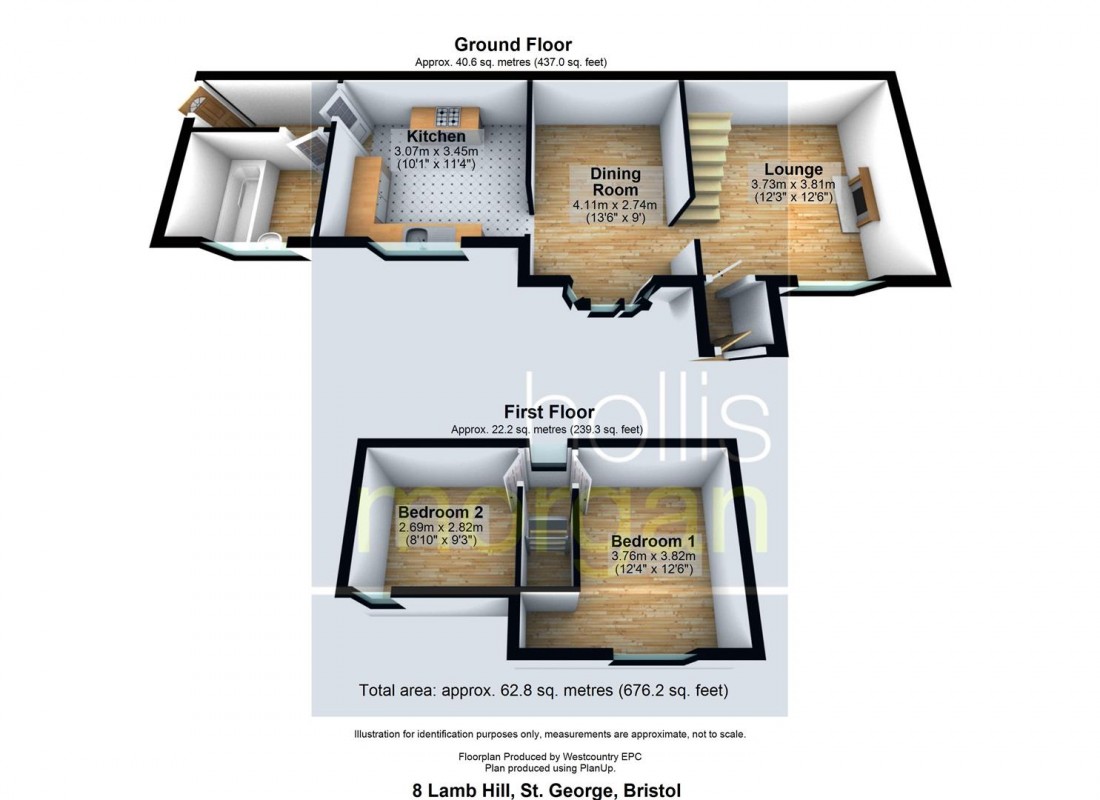 Floorplan for SECRET WOODLAND COTTAGE