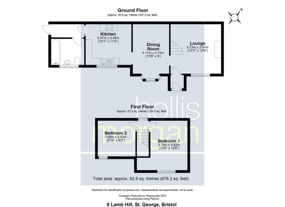 Floorplan for SECRET WOODLAND COTTAGE