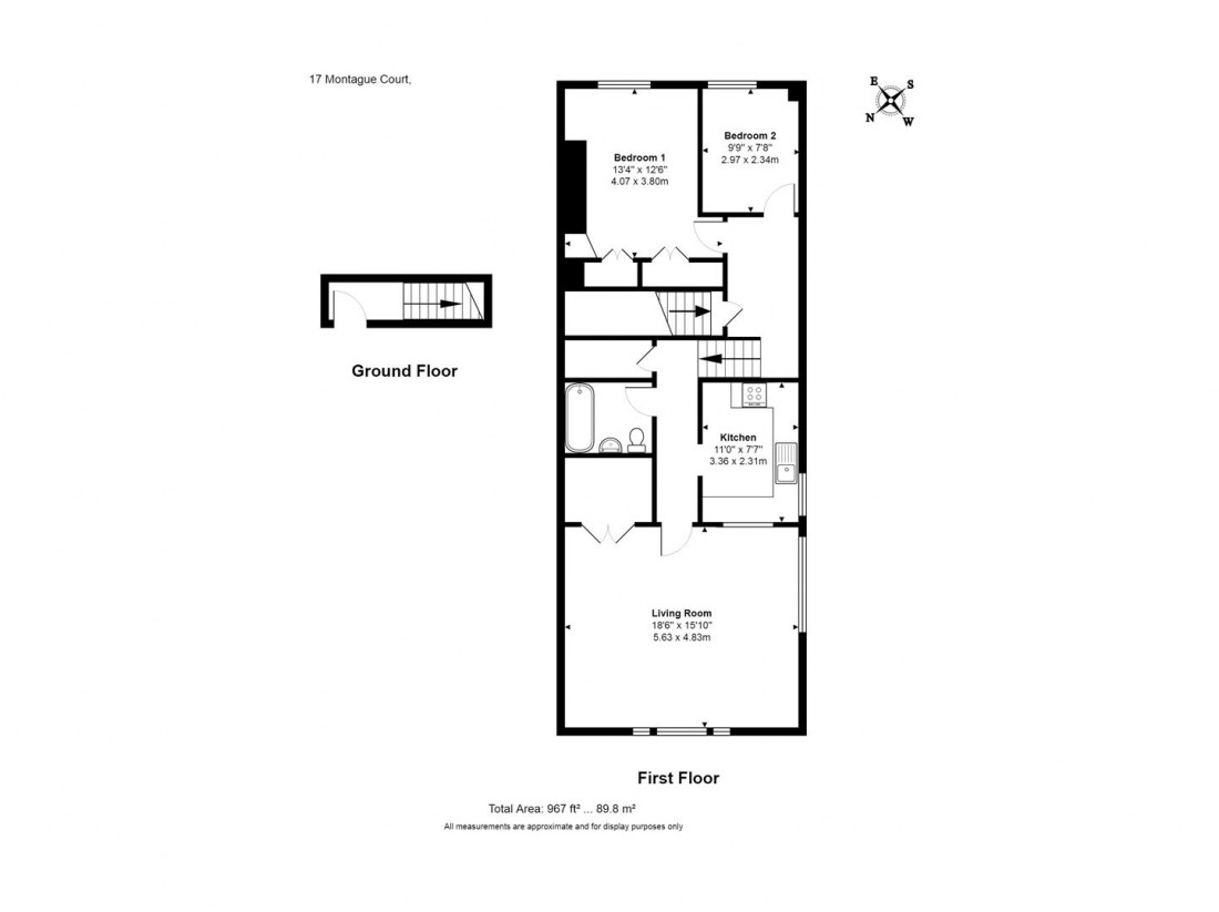 Floorplan for Montague Hill South, Kingsdown