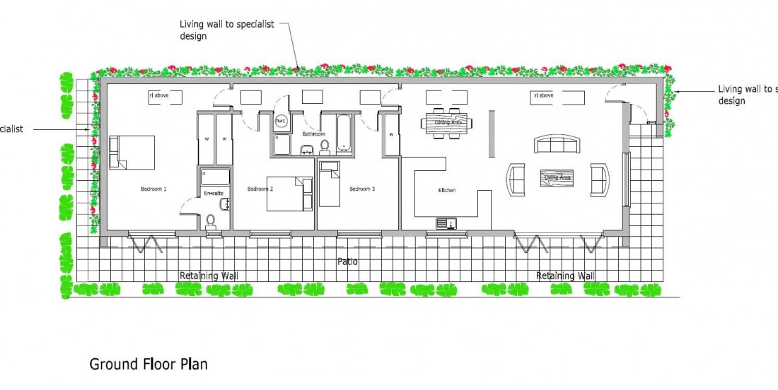 Floorplan for PLOT - ECO HOUSE + WOODLAND