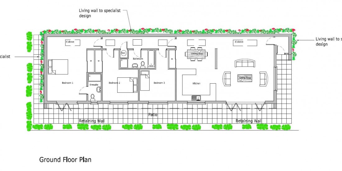 Floorplan for PLOT - ECO HOUSE + WOODLAND