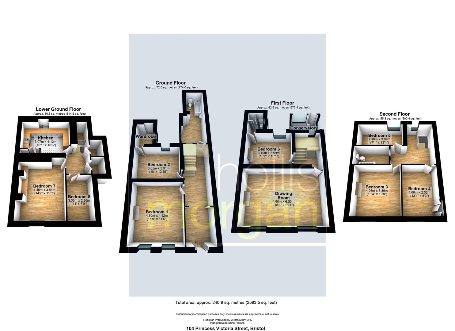 Floorplans For STUDENT HMO - CLIFTON VILLAGE