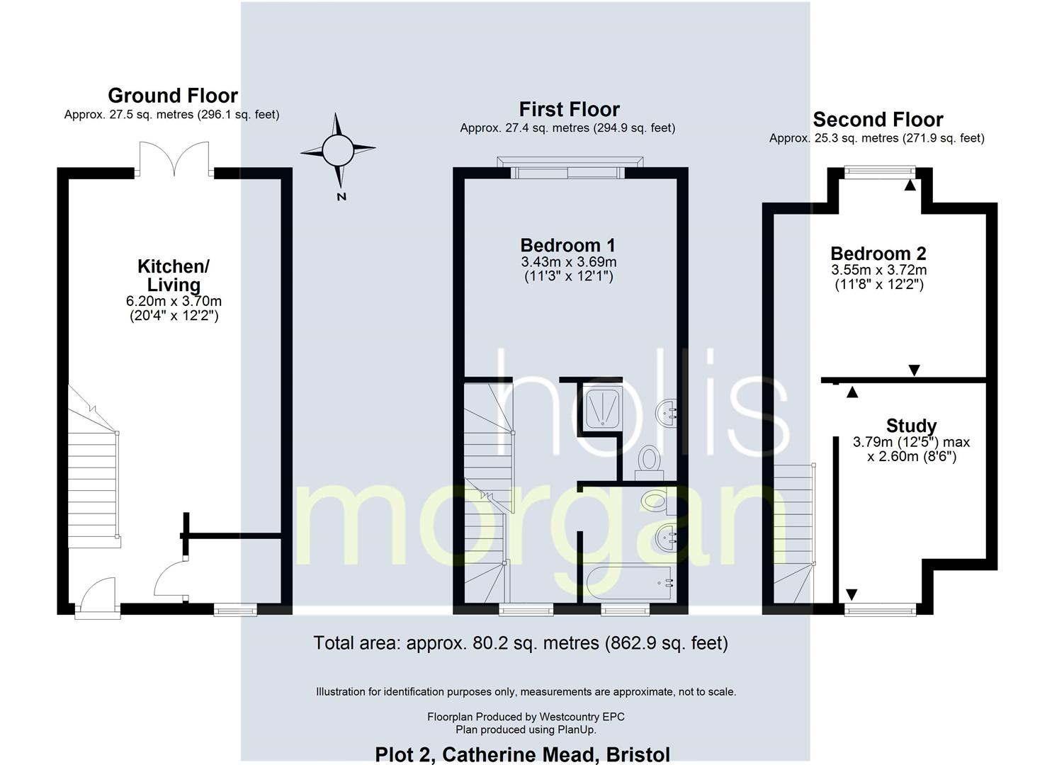 Floorplans For Catherine Mead Mews, Bedminster