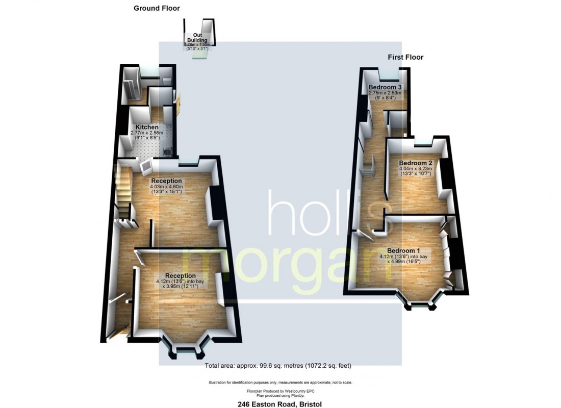 Floorplan for HOUSE FOR MODERNISATON - EASTON