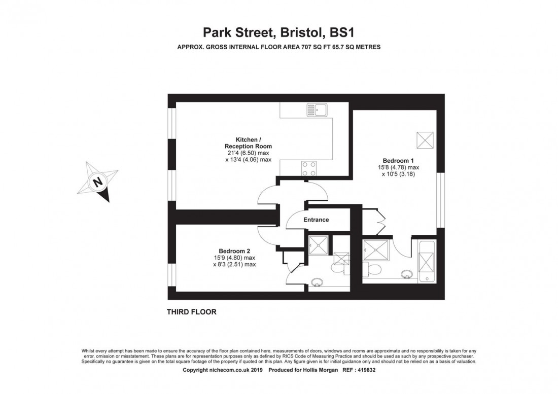 Floorplan for Park Street, Clifton