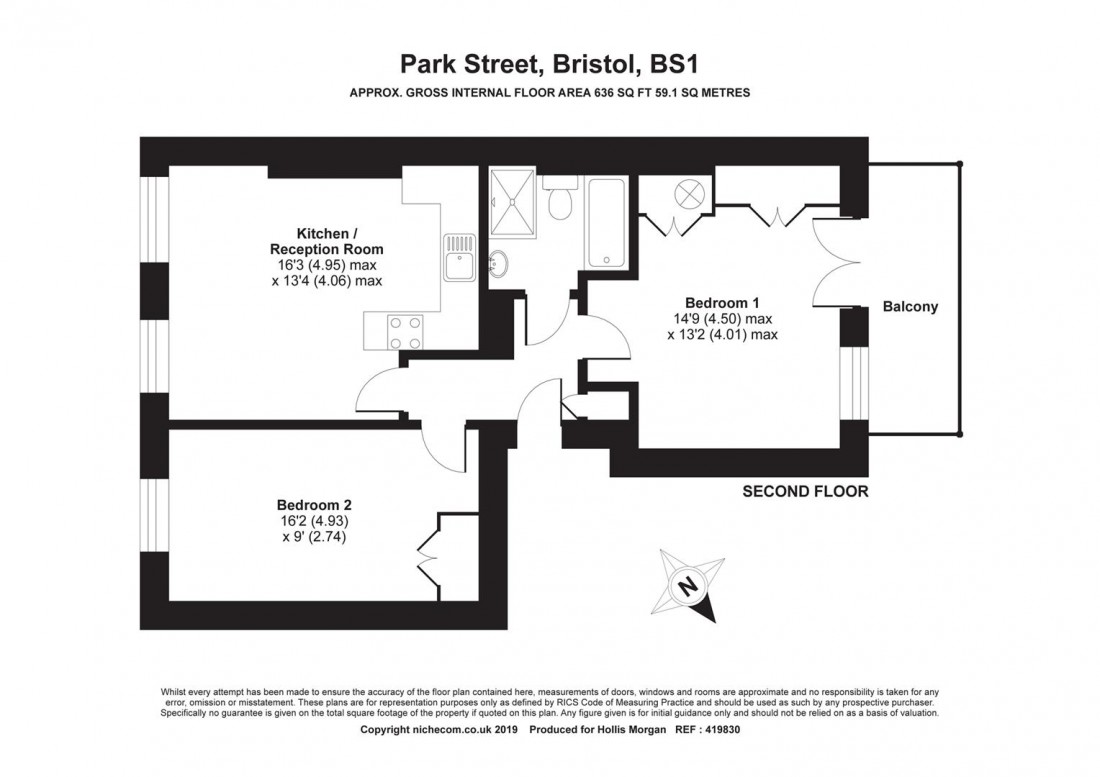 Floorplan for Park Street, Clifton