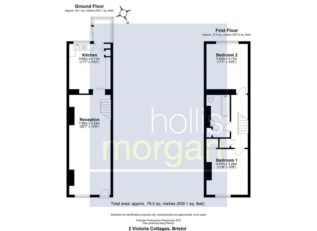 Floorplan for COTTAGE FOR UPDATING - LARGE GARDEN & VIEWS