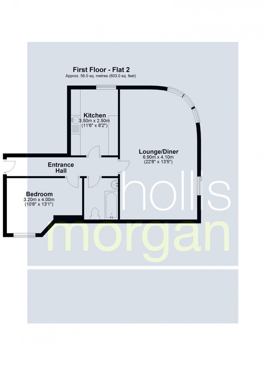 Floorplan for BLOCK OF 4 FLATS - AVONMOUTH