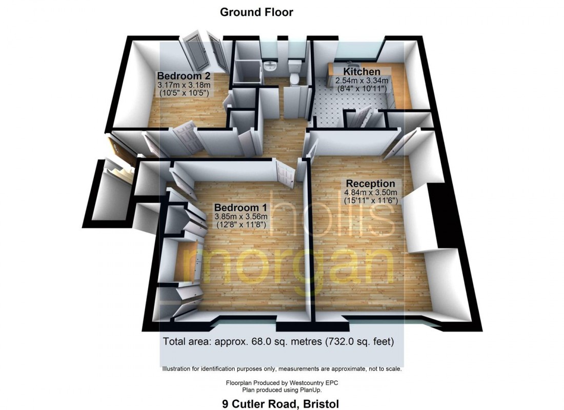 Floorplan for 2 BED FLAT - REDUCED PRICE FOR AUCTION