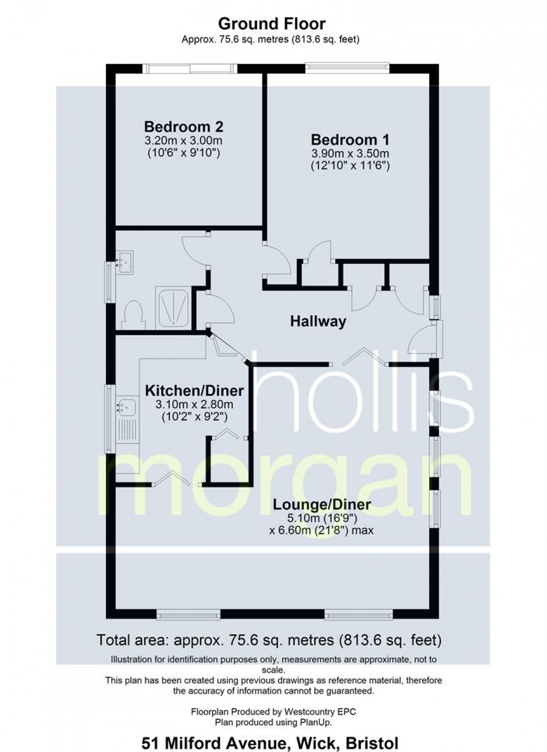 Floorplan for DETACHED BUNGALOW - REDUCED PRICE FOR AUCTION