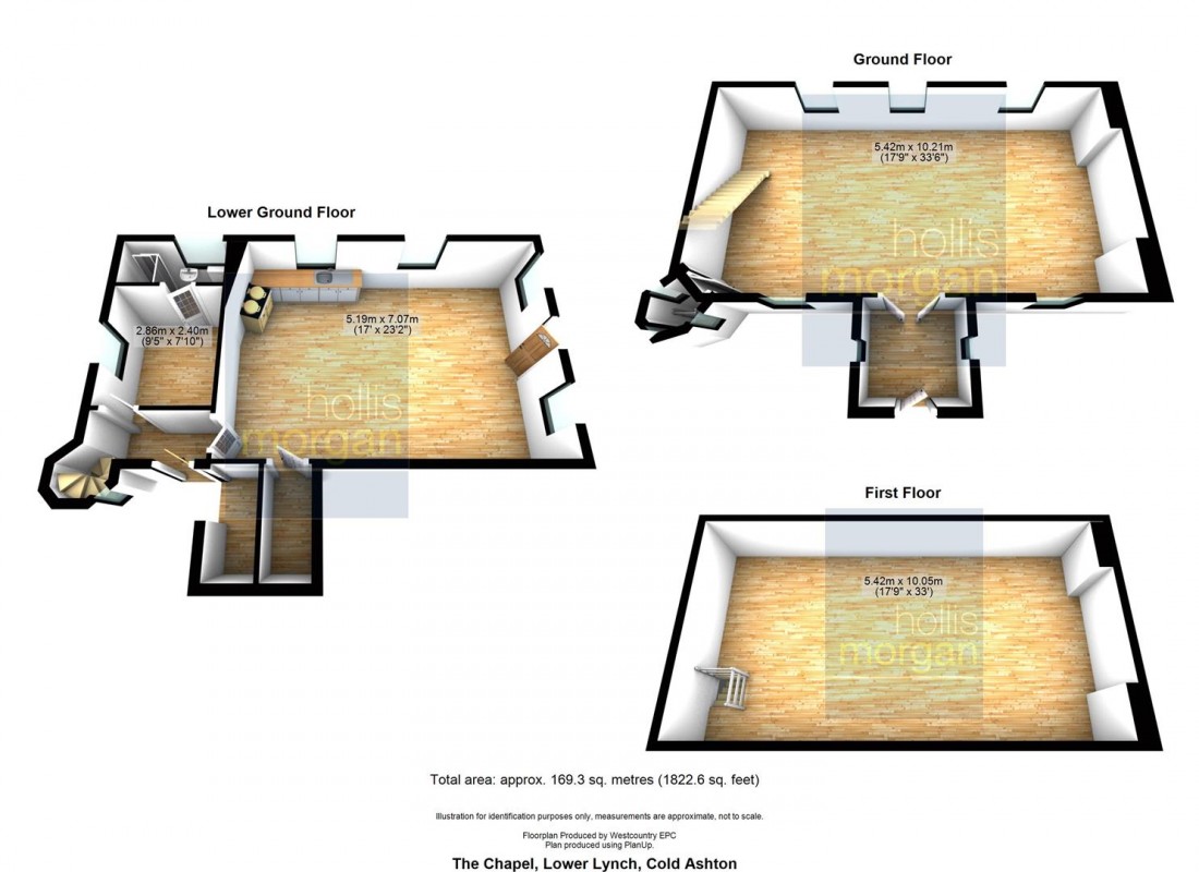 Floorplan for DETACHED CHAPEL WITH STUNNING VIEWS