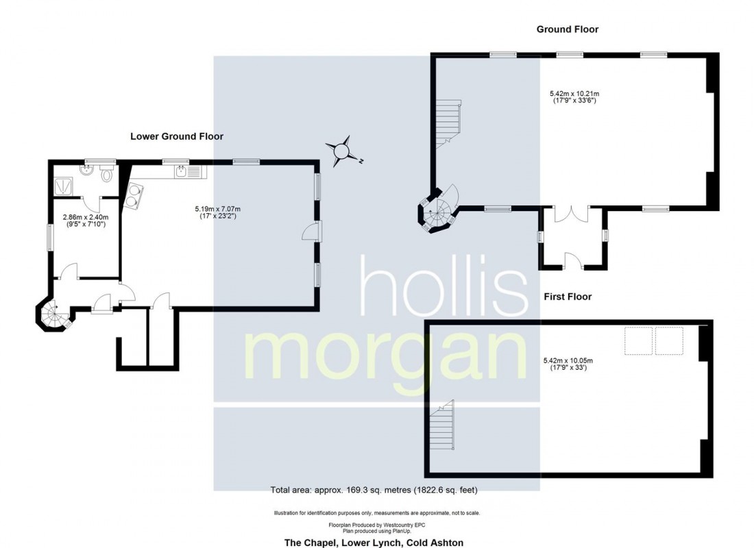 Floorplan for DETACHED CHAPEL WITH STUNNING VIEWS