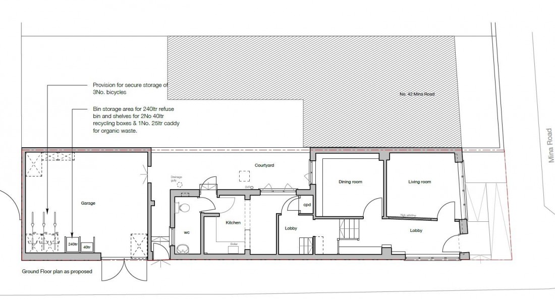 Floorplan for HOUSE FOR UPDATING AND EXTENSION - ST WERBURGHS