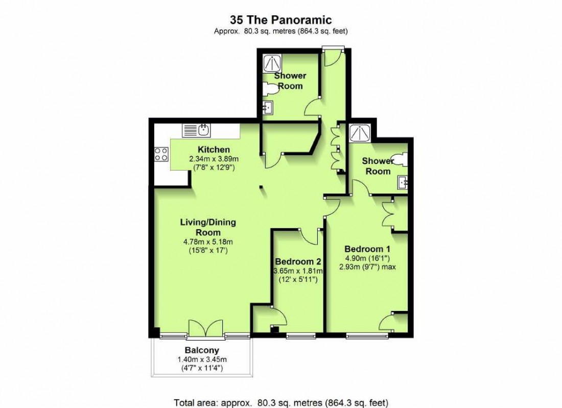 Floorplan for The Panoramic, City Centre