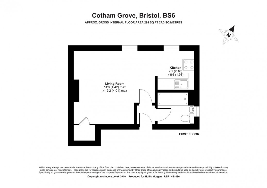 Floorplan for Cotham Grove, Cotham