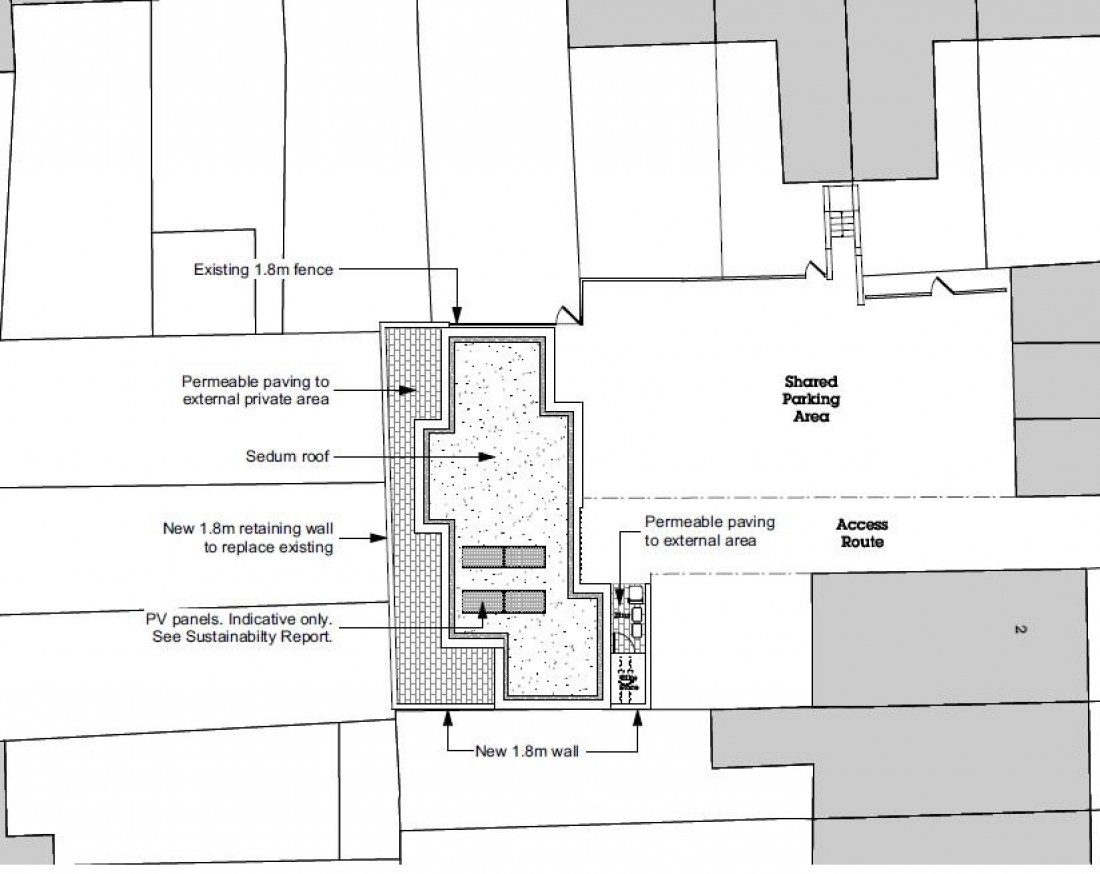 Floorplan for PLANNING GRANTED - 2 BED HOUSE