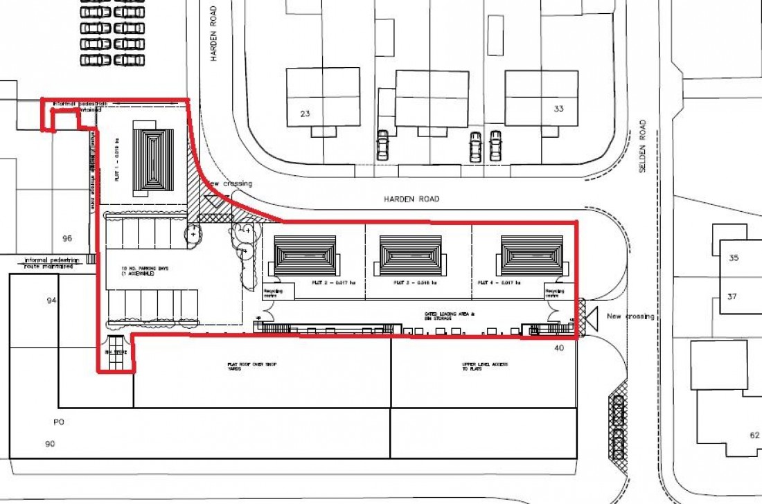 Floorplan for BUILDING PLOT - 4 x 3 BED HOUSES