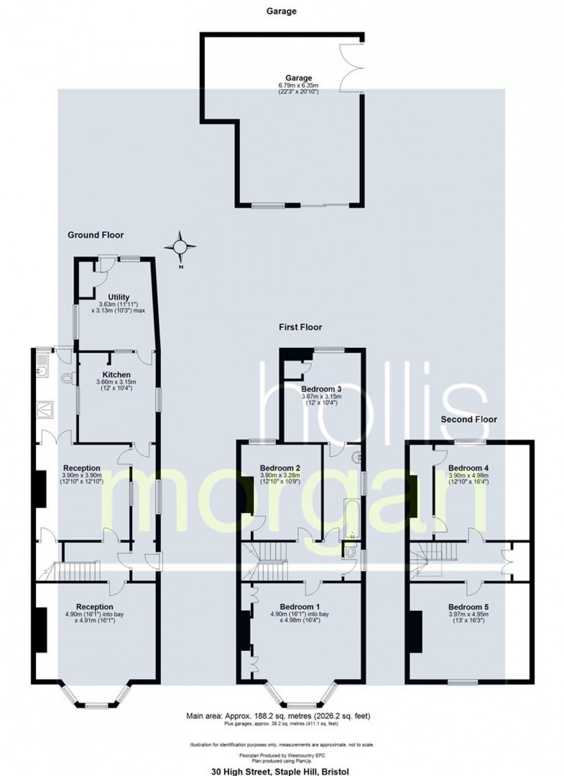 Floorplan for HOUSE FOR MODERNISATION - PLANNING GRANTED