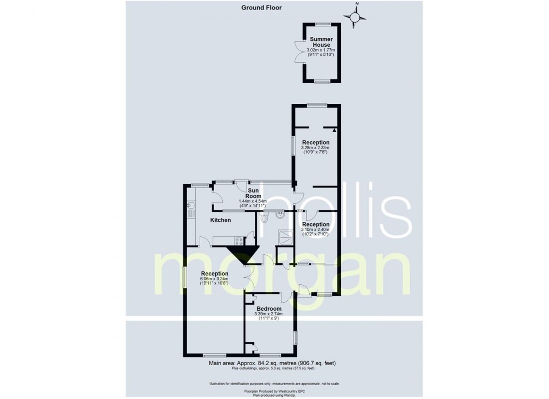 Floorplan for DETACHED BUNGALOW FOR MODERNISATION