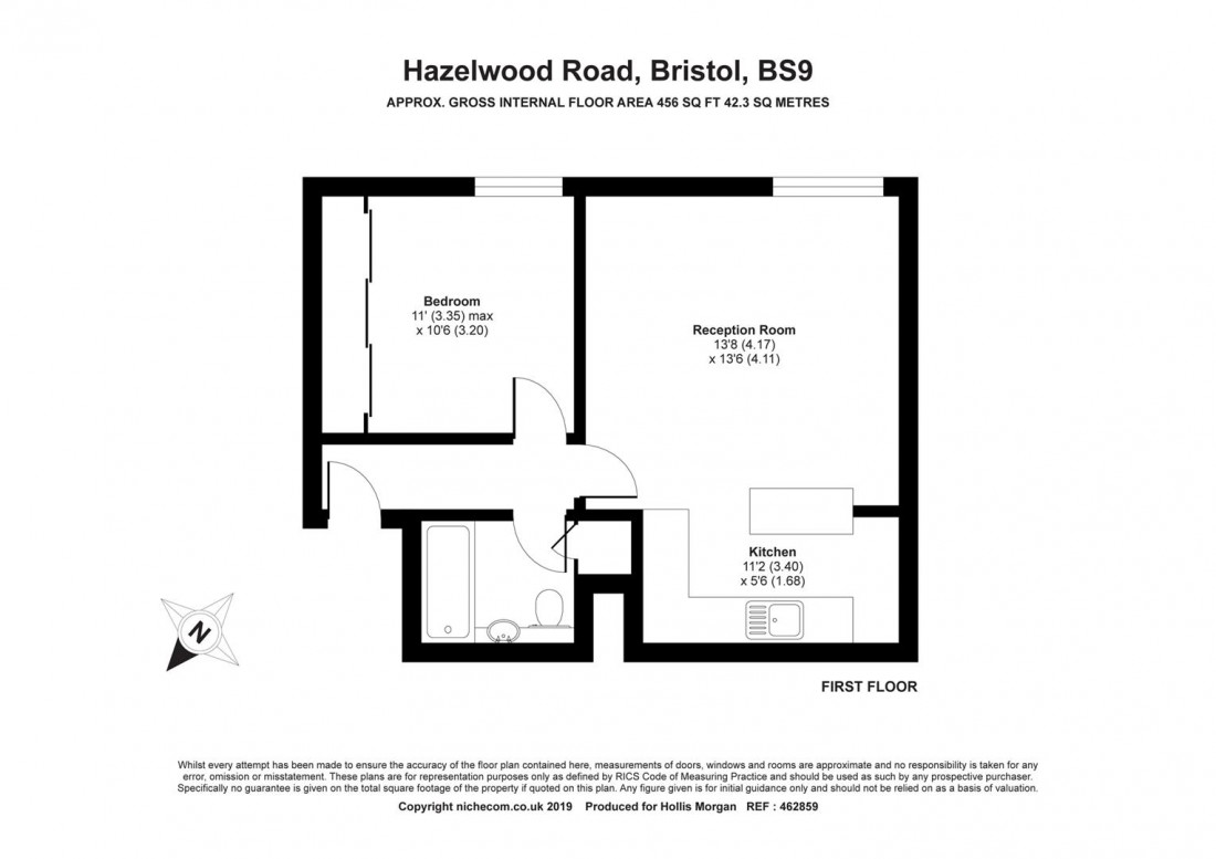 Floorplan for Hazelwood Road, Sneyd Park