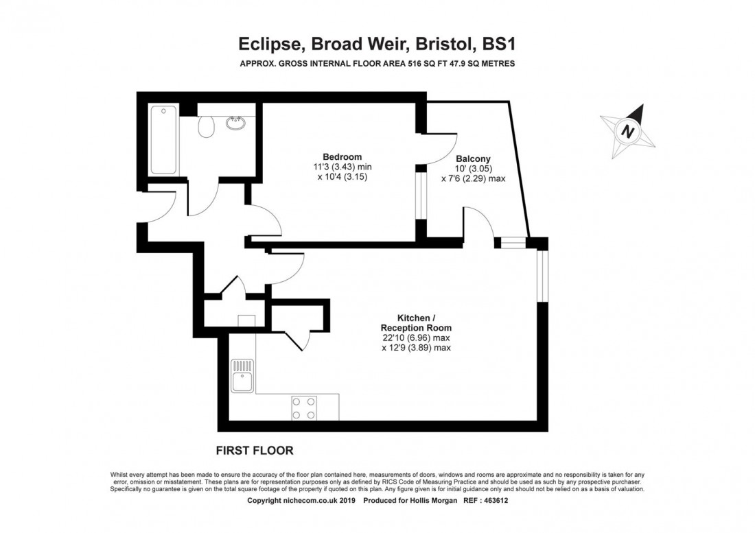 Floorplan for Broad Weir, City Centre