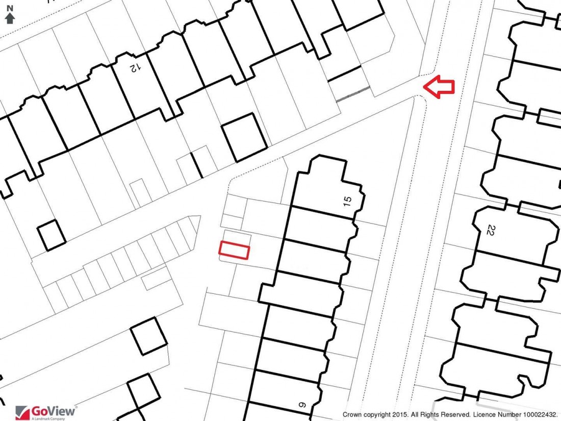 Floorplan for SINGLE GARAGE ON PRIVATE LANE - CLIFTON