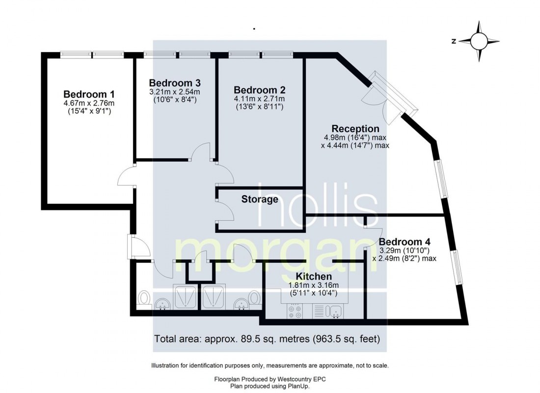 Floorplan for Queen Charlotte Street, City Centre