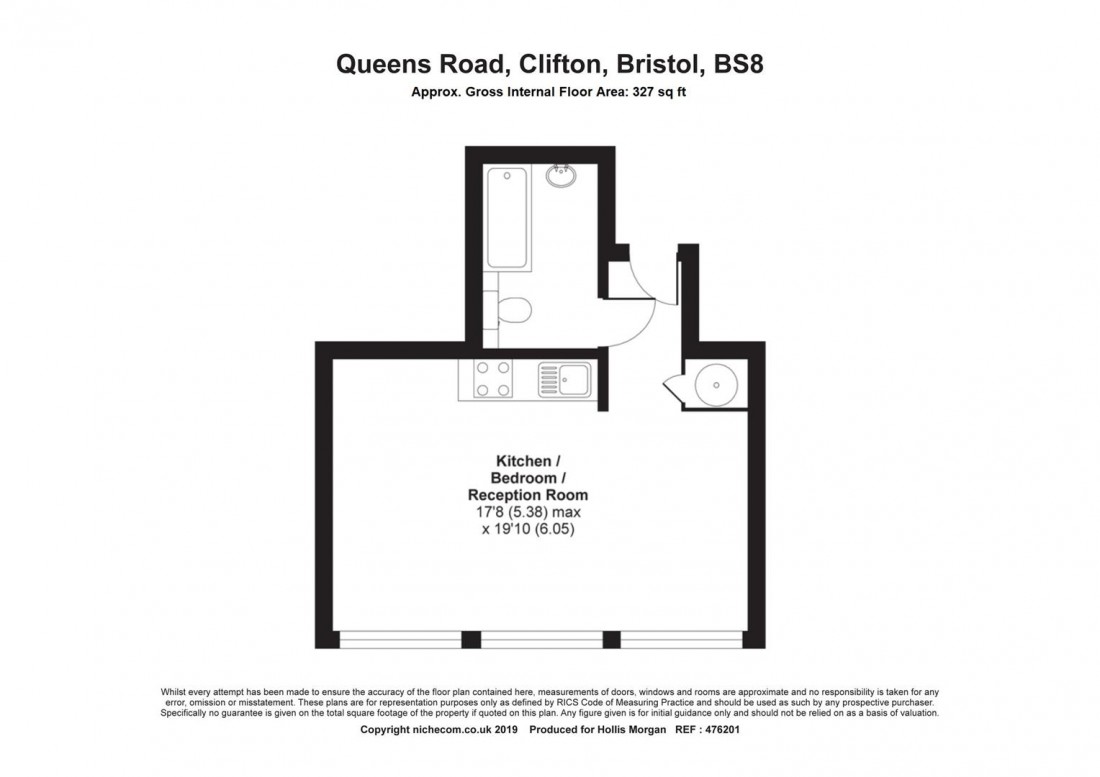 Floorplan for Queens Road, Clifton