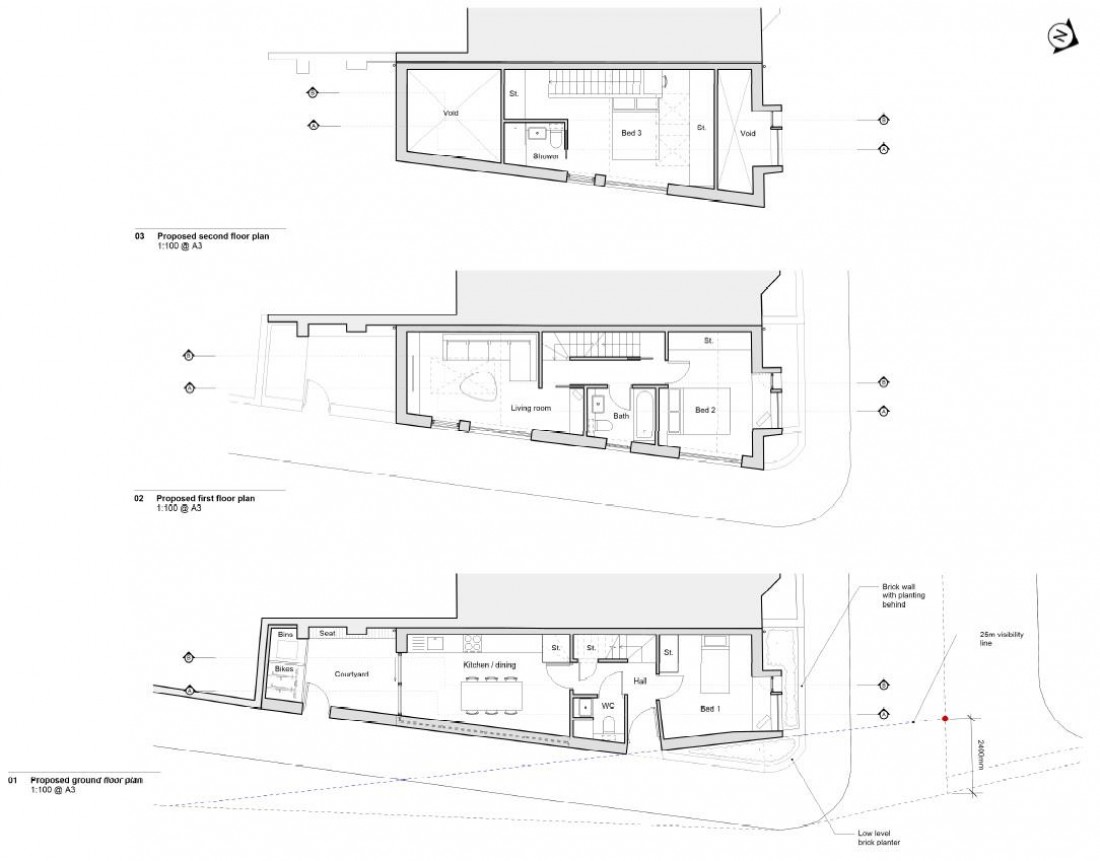 Floorplan for PLANNING GRANTED - 3 BED HOUSE