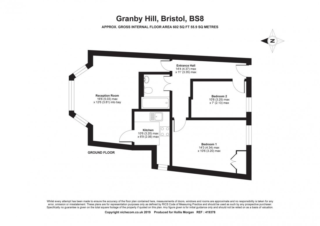 Floorplan for Granby Hill, Clifton