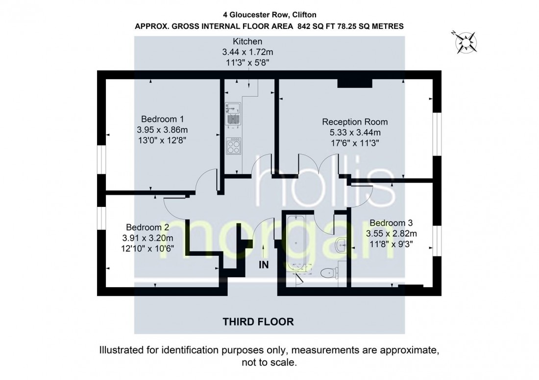 Floorplan for Gloucester Row, Clifton Village