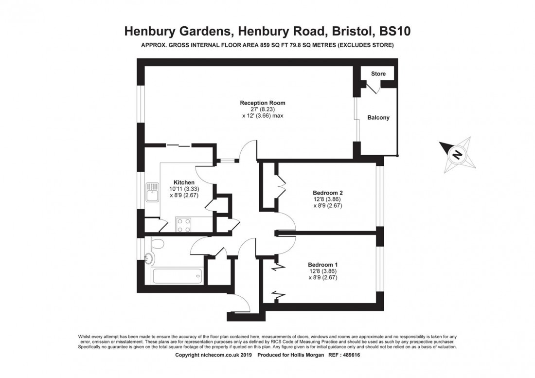 Floorplan for Henbury Road, Henbury