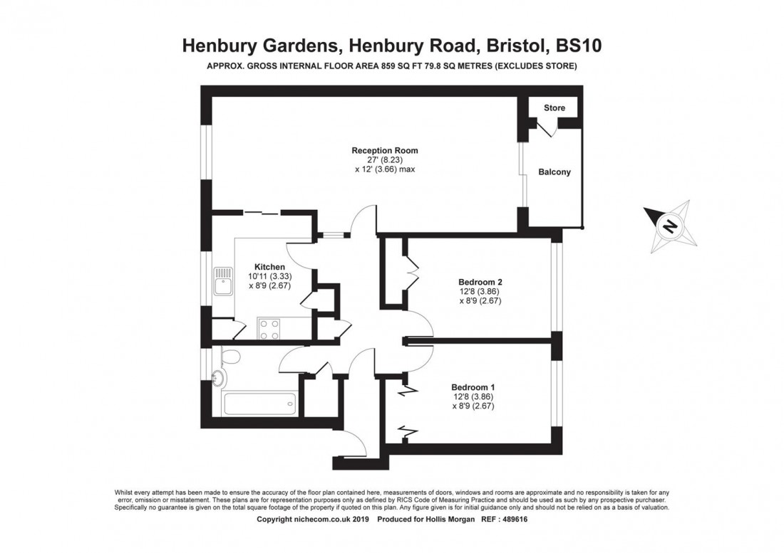 Floorplan for Henbury Road, Henbury