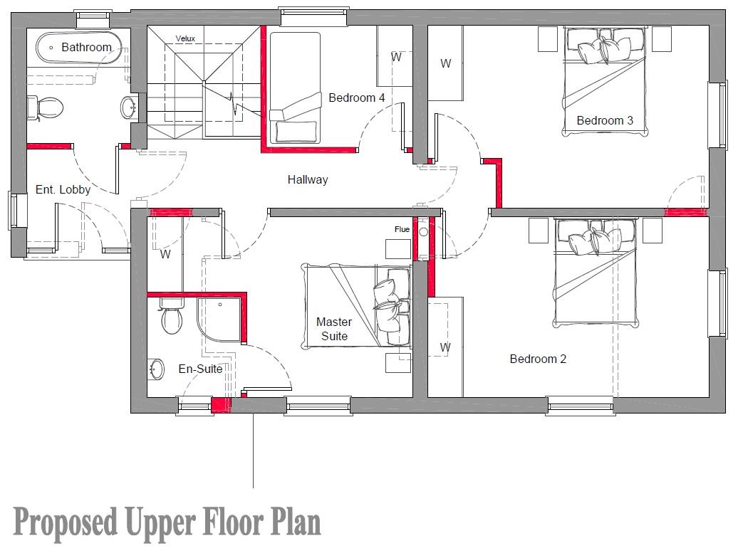 Floorplans For PLANNING GRANTED - 4 BED HOUSE
