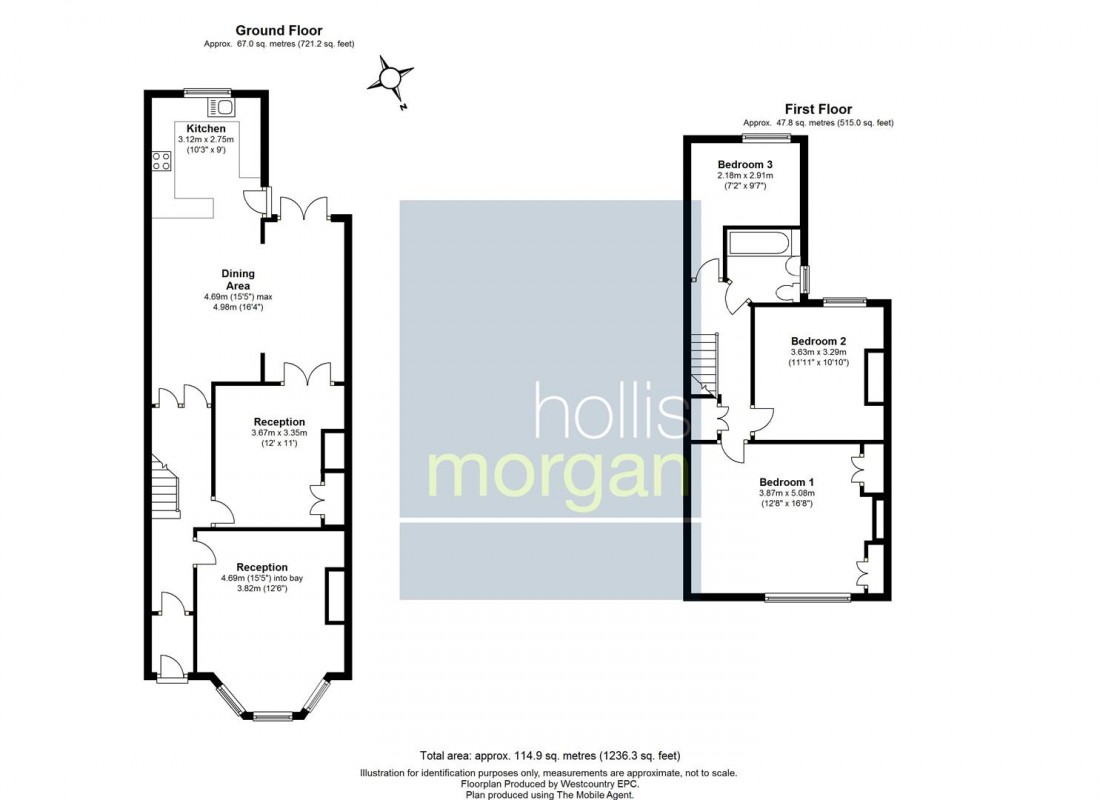 Floorplan for Bishop Road, Bishopston