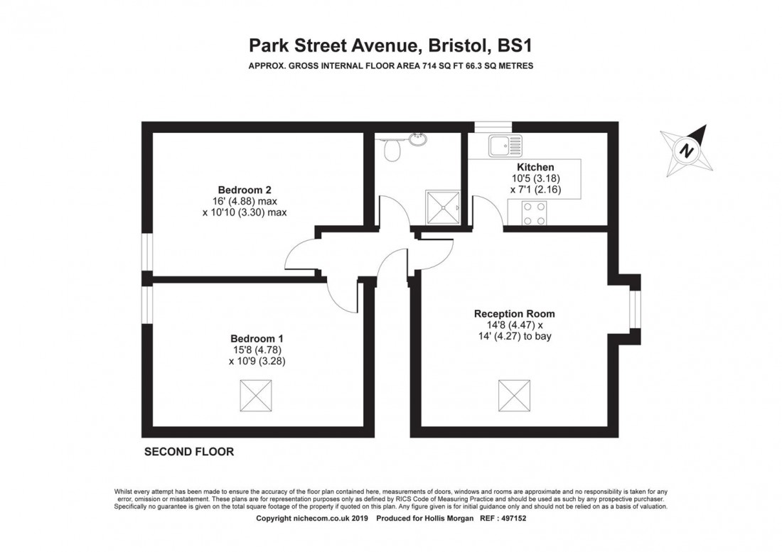 Floorplan for Park Street Avenue, Bristol