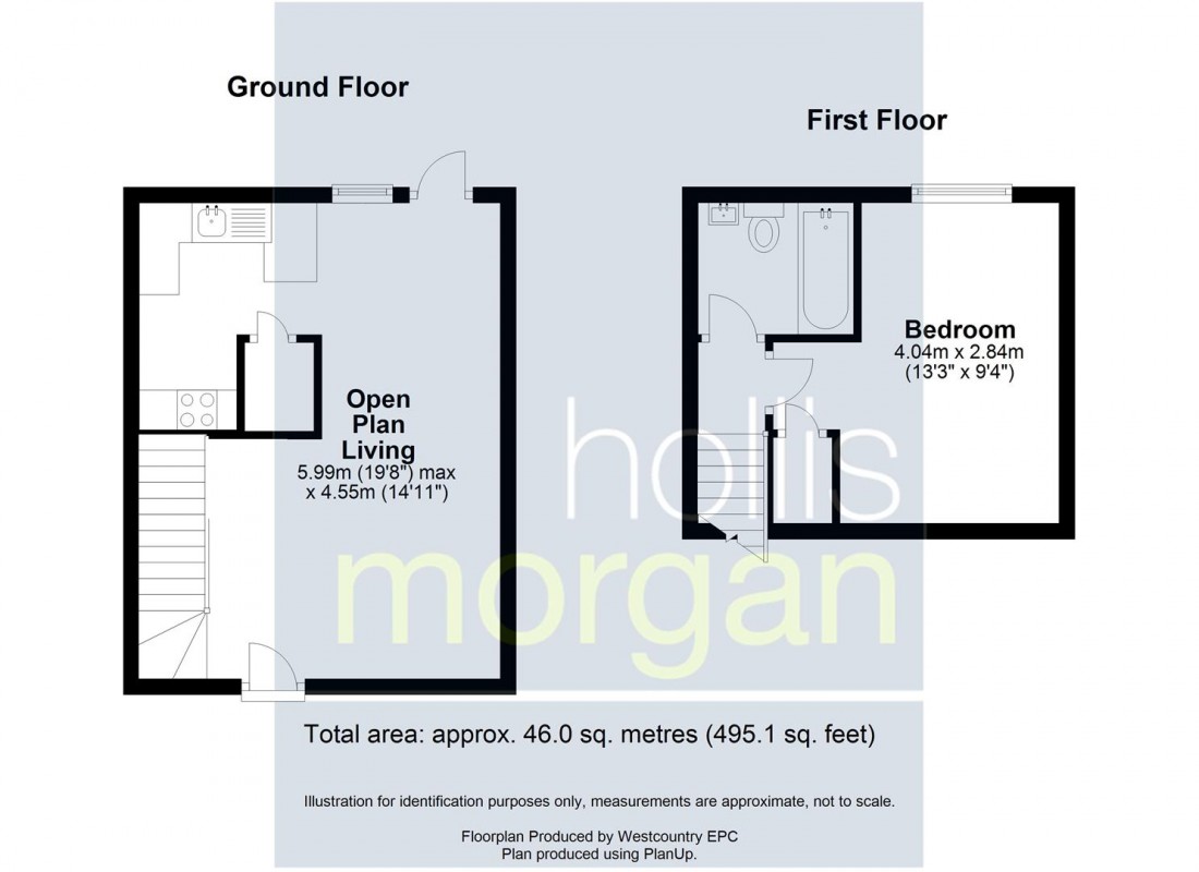 Floorplan for 1 BED HOUSE - BASIC UPDATING