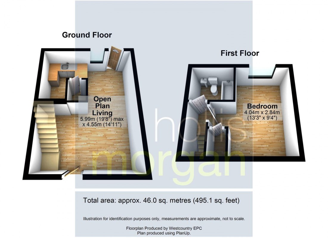Floorplan for 1 BED HOUSE - BASIC UPDATING