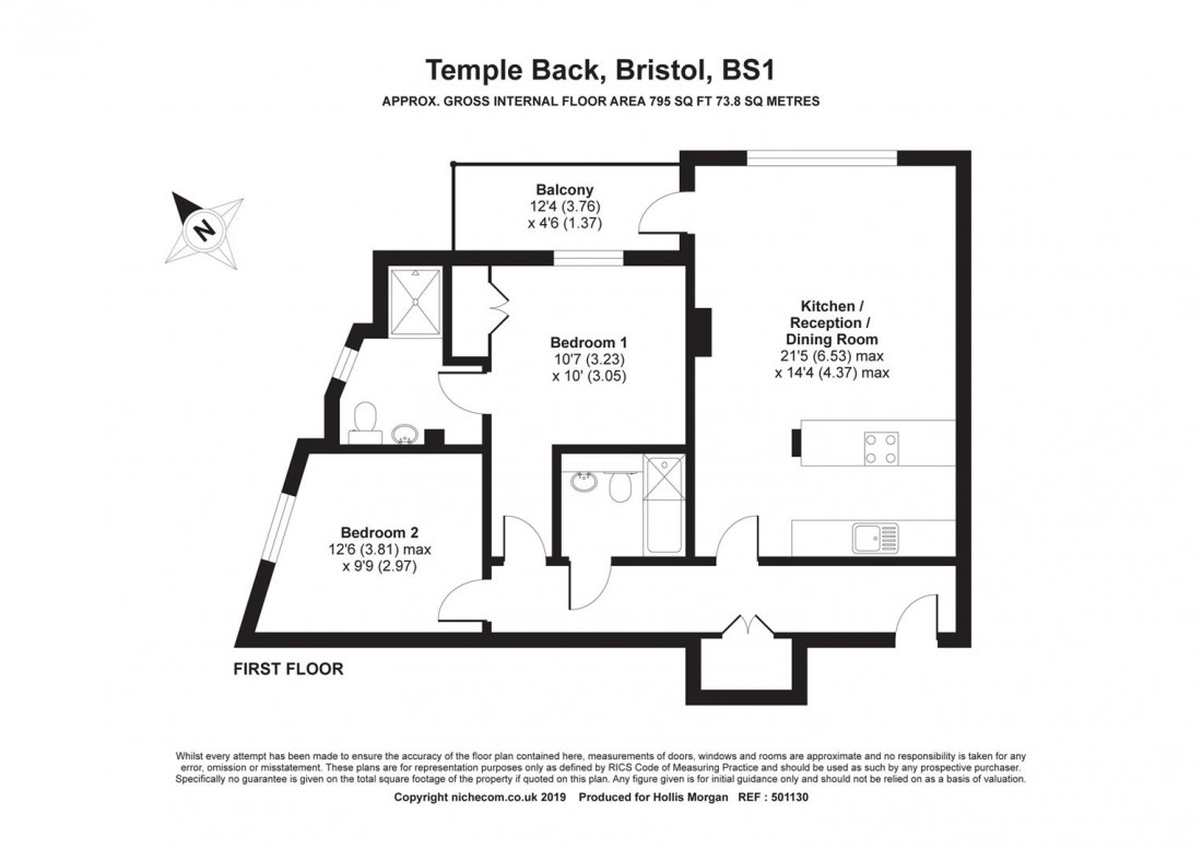 Floorplan for Temple Bridge Apartments, Redcliffe
